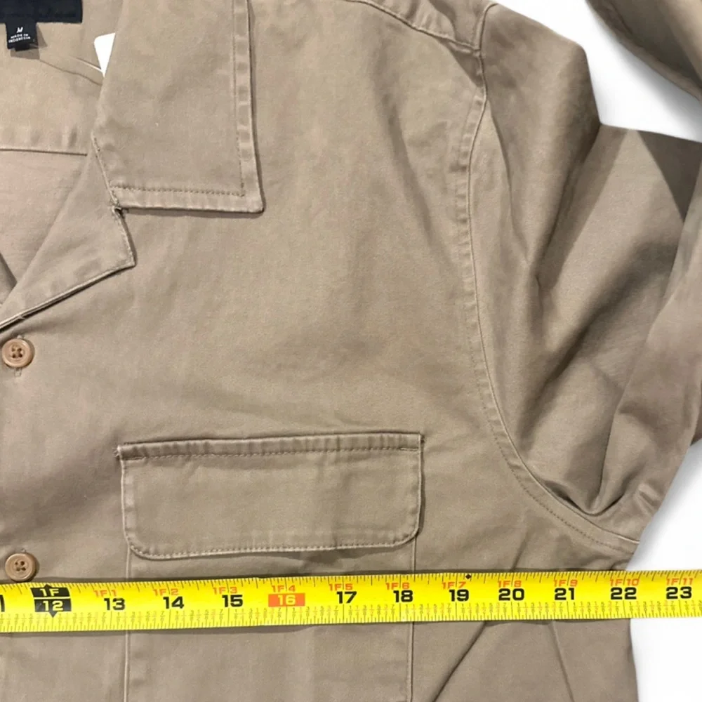 Lucky Brand Stretch Cotton Tan Utility Shirt Jacket Size Men’s Medium